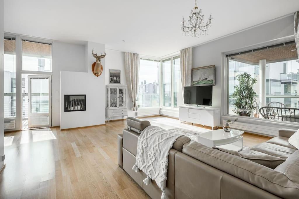 Spacious Home With Four Terrace, Sauna, Sea View Helsinki Exterior foto